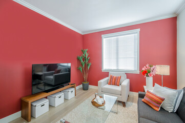 Interior design of a luxury living room