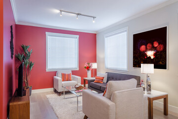 Interior design of a luxury living room