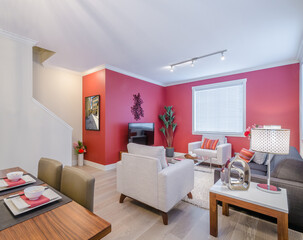 Interior design of a luxury living room