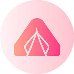 tent gradient icon