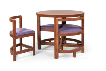 dining table isolated on white background