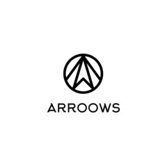 Illustration design logo arroows 