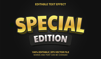 Special Edition Editable Text Effect Style Vector