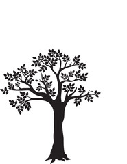 tree, nature, vector, branch, leaf, spring, illustration, plant, season, silhouette, summer, autumn, flower, leaves, art, design, blossom, winter, cherry, fall, drawing, symbol, environment, life, dec