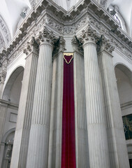 Cathedral of Santa Maria Assunta interior columns, Brescia, Italy, 2021. - 468202902