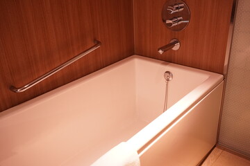 Modern bath tub in a bath room, isolated - 浴室 バスタブ
