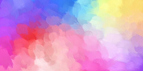 Abstract Acrylic and Watercolor Painting, Pastel Colors