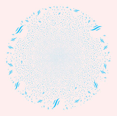 Aroma fireworks spheric cluster. Object pattern constructed from random aroma pictographs as fireworks globula. Abstraction spheric globula collage done from aroma symbols.