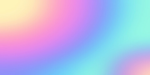 Obraz premium Rainbow Pastel Holographic Gradient Background Pastel