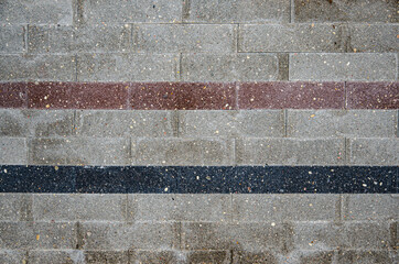 Fototapeta na wymiar texture of modern gray concrete wall made of blocks