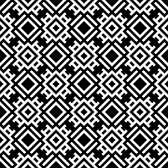 Abstract geometric pattern with stripes, lines. A seamless vector background. Black and white texture.