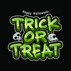 Trick or treat design text