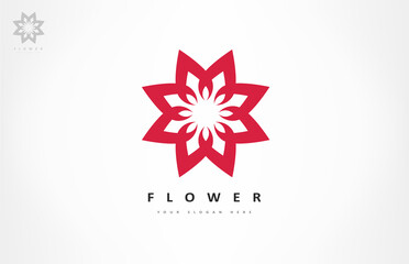 Flower logo vector. Plant design.