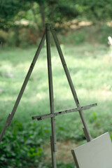 nature green leaves art easel hobby landscape