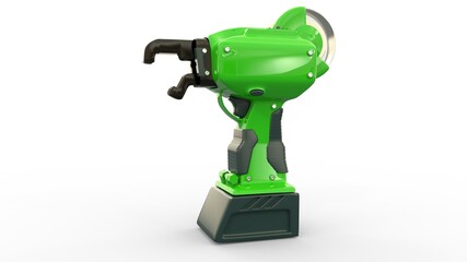 electric iron rod wire tier tool. isolated industrial 3D illustration