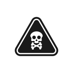 Obraz premium Triangle danger vector sign icon