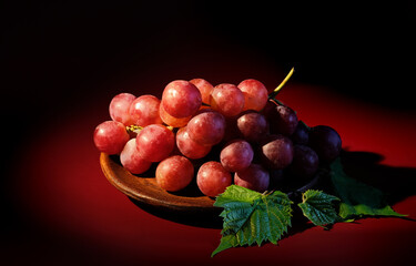 Pink grapes