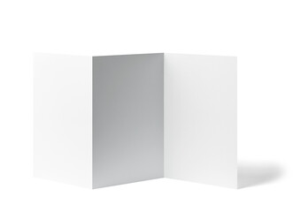 folded leaflet white blank paper template book