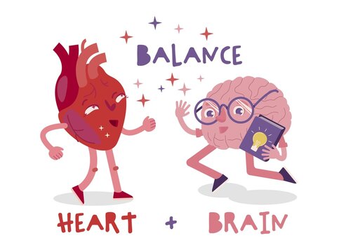 Heart-brain connection. Health of the heart and mind are intertwined.