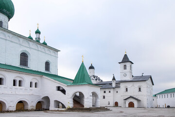 Svir, Russia, Leningrad region on October 12, 2021. The Holy Trinity Alexander Svirsky male...
