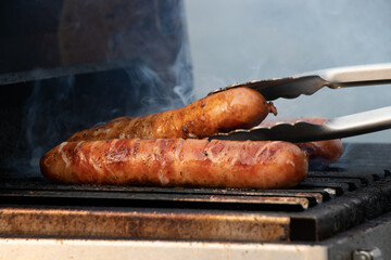 meat on the barbecue