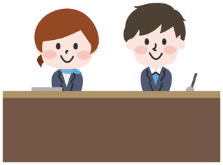 二頭身_ホテルのフロントスタッフ 