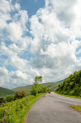 Brecon beacons scenery in Wales.