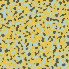 Seamless abstract non print resembling strange colored animal skin surface pattern design for print. High quality illustration. Psychedelic repeat minimal dot swatch for apparel, textile or background