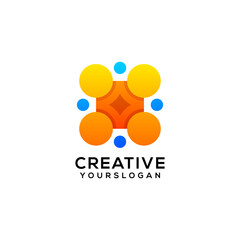 vector modern business logo gradient icon design