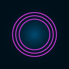 colorful light objects on dark background.