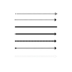 Fototapeta premium Arrows collection. Black icon arrow direction sign