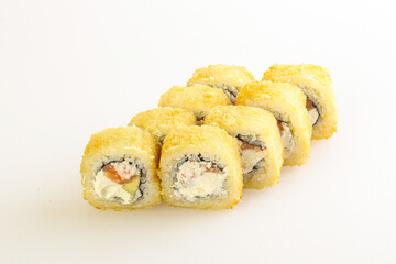 Japanese tempura roll with fish