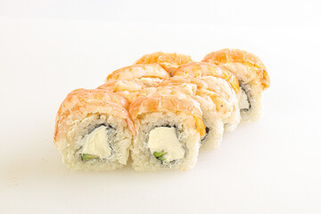 Japanese traditional roll with prawn