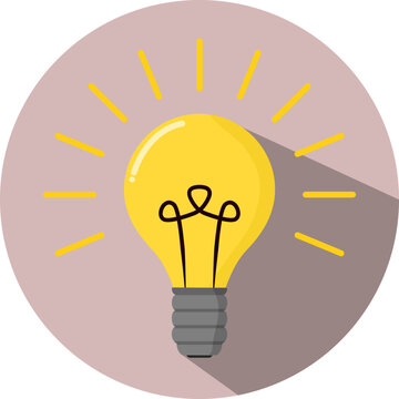light bulb illustration icon