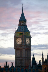 Big Ben and Palace of Westminster at dusk