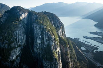 Squamish Chief with god rays