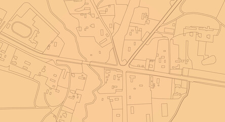 Vintage map background. Urban city top view. Vector Illustration.