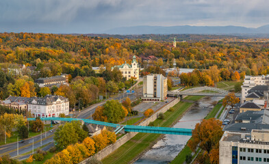 Ostravice River in the Fall