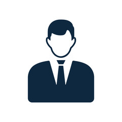 Business man icon. Simple vector design.