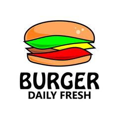 burger logo inspiration, fresh food, delicious