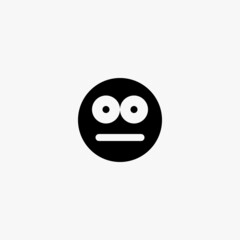 creepy icon. creepy vector icon on white background