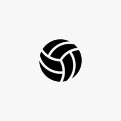 volleyball icon. volleyball vector icon on white background