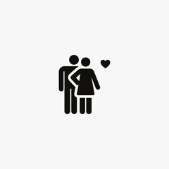 couple icon. couple vector icon on white background