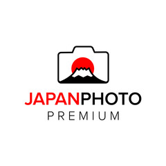 japan photo logo icon vector template