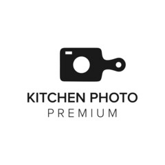 kitchen photo logo icon vector template