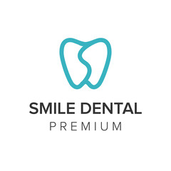 letter S dental logo icon vector template