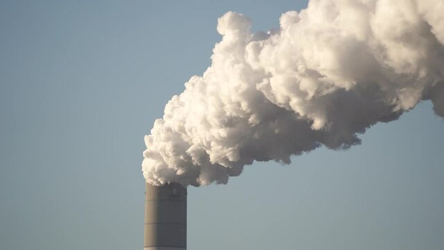 The smoking chimney of a polluting factory
