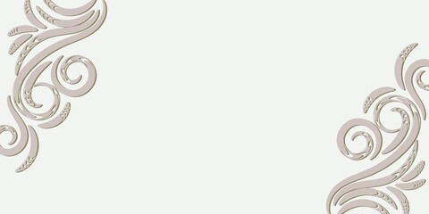 Corner decor elements. Vector illustration