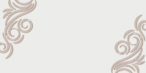 Corner decor elements illustration