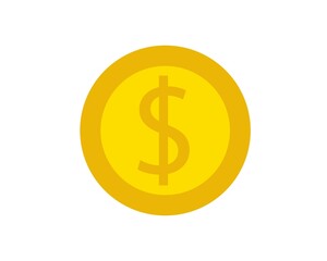 Obraz premium Money, United States Dollar icon. United States Dollar coin. Vector illustration.